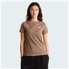 The North Face T-Shirt Evolution Simple Dome Slim Garnet da Donna