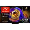 TCL C7L TV 75C7L SQD‑Mini LED da 75"", 4K HDR, 3000 nit, 1.352 zone di dimming, Google TV, 144Hz, Dolby Vision & Atmos, Audio Bang & Olufsen"