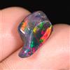 Opale Etiope Nero Grezzo Lucido Forma Fantasia Pietra Preziosa 4.00 CTS