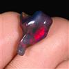Opale Etiope Nero Grezzo Lucido Forma Fantasia Pietra Preziosa 4.00 CTS