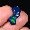Opale Etiope Nero Grezzo Lucido Forma Fantasia Pietra Preziosa 4.00 CTS
