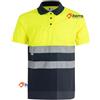 VELILLA Polo Alta Visibilità 173 Blu Navy Giallo Fluorescente Taglia L