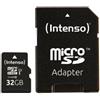 Intenso 32GB Scheda microSDHC Intenso Premium Classe 10 45MB/s Nero [3423480]
