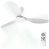 Airwit 106 cm Ventilatore da Soffitto con Luce e Telecomando, 3 Pale in ABS | Montaggio a filo, LED dimmerabile, motore DC silenzioso, 6 velocità, 3 temperature di colore, per camera, soggiorno e cucina