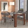 Dmora Tavolo Fisso Sakoki 135x81x75h cm Marrone Noce 6 Posti Forma Rettangolare, Colore Ripiano Marrone
