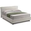 Dmora Letto Matrimoniale Samanta Beige Sfoderabile Contenitore, Letto Matrimoniale Dimensione Materasso 160x200 cm Made in Italy