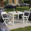 Dmora set Salotto da Esterno Sperlong Bianco 2 Posti un Tavolino, Salottino Outdoor Made in Italy
