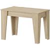 Dmora Consolle Allungabile Mozambico 306x90x75h cm Marrone Olmo Allungabile 12 Posti, Meccanismo Estensione Allunghe Centrali