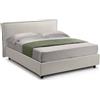 Dmora Letto Matrimoniale Scilla Beige Materasso Incluso Sfoderabile, Letto Matrimoniale Contenitore Made in Italy