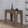 Dmora Consolle Allungabile Mozambico 306x90x75h cm Marrone Rovere Allungabile 12 Posti, Meccanismo Estensione Allunghe Centrali