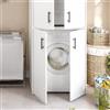 Dmora Armadio Multiuso 2 Ante Granby 67x88h cm Bianco Apertura Battente 2 Ante, un Vano