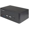 StarTech.com 2 Port Dual Monitor HDMI KVM Switch - 4K 60Hz Ultra HD HDR - Desktop 2.0 - SVUSBPOWEREU