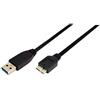 LogiLink 2m USB 3.0 A maschio a Micro B maschio cavo USB - nero