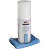 MELICONI Soluzione C-150 con Panno in Microfibra per Pulizia Schermi | Utilizzalo con TV, Monitor PC, Smartphone, LCD, Plasma, Senza Aloni, 150 ml