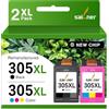SAILNER 305 XL cartuccia Compatibilità per cartucce HP 305 XL Nero e Colore per HP DeskJet 2720E 2720 2700 DeskJet Plus 4100 4120 4130 Envy 6010 6020 6030 Envy Pro 6420 6430