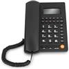 Topiky Telefono cablato, telefono fisso fisso DTMF/FSK Telefono da tavolo con doppio ID chiamante con display LCD per ufficio/casa