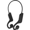 Jectse X7 Cuffie a conduzione ossea, cuffie auricolari aperte wireless Bluetooth 5.3 con 10 ore di autonomia, impermeabilità IP68, resistenti al sudore, con display digitale LED, microfono integrato