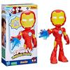 Hasbro Marvel Spidey e i Suoi Fantastici Amici, Mega Iron Man, Action Figure Giocattolo Super Hero per età prescolare, per Bambini e Bambine dai 3 Anni in su