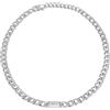 Breil, Collezione Logomania, Collana Uomo in Acciaio Specchiato con Catena Groumette e Logo, Pratica Chiusura a Moschettone, Idee Regalo Uomo, Lunghezza Regolabile 17-22 cm, Silver