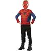 Rubie's Rubies AVENGERS ufficiale - Costume per bambini Super Eroi Marvel a scelta: Hulk, Black Panter, Spiderman, un top classico stampato + maschera in plastica, taglia unica 5-8 anni