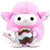 Snackles Agnellino Pasquale 20 cm di ZURU, Peluche Morbido Edizione Pasqua con Accessorio Torta, Regalo Pasqua Bambini (Lamb)