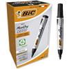 BIC Intensity, Marking 2000, Pennarelli Indelebil Neri ECOlutions, con il 51% di Materiali Riciclati, Punta Tonda Resistente, Cancelleria Casa e Ufficio, 12 Unità