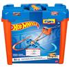 Hot Wheels Track Builder Deluxe Stunt Box e Macchinina in Scala 1:64 | Crea diverse configurazioni di pista con 25 pezzi, inclusa la scatola contenitore, GGP93