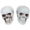 EXCEART 2 Pezzi di Decorazioni Teschio di Halloween Piccoli Oggetti di Scena di Teschio di Plastica per La Decorazione Domestica di Halloween