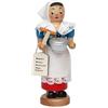 Dekohelden24 Frank Flechtwaren De Würschtle Fraa, ca. 19 cm, con Caldaia fumante, in Legno, 18 cm