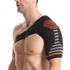 GWEOR Tutore Spalla Regolabile per Uomo e Donna, Fascia di Compressione per Sollievo Dolore e Stabilità Articolare, Supporto Spalla Sportivo per Cuffia dei Rotatori e Lussazioni, Arancione, L/XL