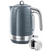 Russell Hobbs Bollitore Elettrico Inspire 1,7 L 2400 W, Filtro Anticalcare Rimovibile e Lavabile, Spegnimento Automatico, Risparmio Energetico, Base Girevole 360°, Grigio - 24363-70