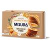 Misura Fibrextra Cornetti Integrali al Miele, Ricchi di Fibre | 100% Farina Integrale, Più Ricchi di Farcitura e di Gusto, con Lievito Madre, Confezione da 6 merende, 308 g