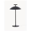 Kartell Lampada da tavolo portatile a LED con luce regolabile Mini Geen-A - Nero