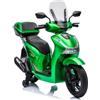 Piston Car Scooter Elettrico Honda SH125 M 12V Moto per Bambini Verde con Baule