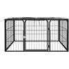 vidaXL box per cani 4 pezzi nero 100x50cm acciaio verniciato a polvere