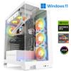 CSL-Computer PC da gioco CSL, AMD Ryzen 7 7700, 5300 MHz, GeForce RTX 4060 Ti, 32 GB di RAM DDR5, 2000 GB di SSD M.2, Windows 11, USB 3.2 | M10730H