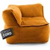 LUMALAND Angolo modulare sinistro della serie Cord, 81x81x70 cm - Rivestimento morbido e lavabile - Giallo senape