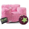 DS Produkte Poltrona LUMALAND "Glow in the Dark" - Misura bambini - Design a stella - Rivestimento morbido e lavabile