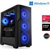 CSL-Computer da gaming M12300H con AMD Ryzen 7 9800X3D a 5,2 GHz, 32 GB di RAM, SSD da 2 TB e AMD Radeon™ RX 9070 XT con 16 GB di GDDR6
