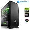 CSL-Computer PC da gioco, AMD Ryzen 7 9800X3D, 4700 MHz, GeForce RTX 5080, 32 GB di RAM DDR5, 2000 GB di SSD M.2, Windows 11 Home, USB 3.2 | M11910H