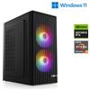 CSL-Computer PC Gaming M12790H / AMD Ryzen 5 5500, 6x 3600 MHz / NVIDIA RTX5060 / 16 GB DDR4 RAM / M.2 SSD 1000 GB - Windows 11 Home