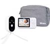 Beaba Béaba, baby monitor video senza Wi-Fi - telecamera con batteria da 36 ore, schermo da 2,8 pollici, visione notturna, 0 radiazioni, VOX, luce notturna, funzione di comunicazione bidirezionale, supporto flessibile, modello Zen Travel, colore bianco