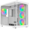 Ocypus Iota C70 Curve ARGB, case per PC di formato medio, bianco, compatibile con schede madri ATX, ITX e Micro ATX, realizzato in ABS (acrilonitrile butadiene stirene) e SPCC, con pannello laterale in vetro temperato, ideale per il gaming