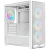 Ocypus Delta C70 ARGB, torre media, PC, bianco, compatibile con schede madri ATX, EATX, Micro ATX, Mini-ITX, realizzata in ABS (acrilonitrile butadiene stirene), SPCC, con pannello laterale in vetro temperato, ideale per il gaming