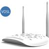 TP-LINK TD-W9970 Modem Router VDSL 2 (Fibra)/ADSL/EWAN , Wireless N 300Mbps, Velocità fino a 100M bps su VDSL2 e Retrocompatibile con ADSL, Porta USB 2.0 per Condivisione di File e Stampanti, Bianco - TD-W9970