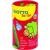 Giotto bebe' - barattolo 12 superpastelloni a cera ideali per i più piccoli