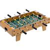 Calcio balilla pieghevole per adulti e bambini con 2 palline e segnapunti, in legno, 69x36.5x22 cm, color legno