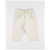 Prénatal Pantaloni LITTLE WILD con volto di gatto e fiocco ecru bimba