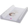 OKBABY S.R.L. OK Baby Fluffy Materassino Fasciatoio con Sponde Laterali Compatibile con Fasciatoio Woody Bianco