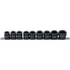 BGS 9551 | Set di bussole esagonali, extra piatte | 12,5 mm (1/2") | 13 - 24 mm | 9 pz.